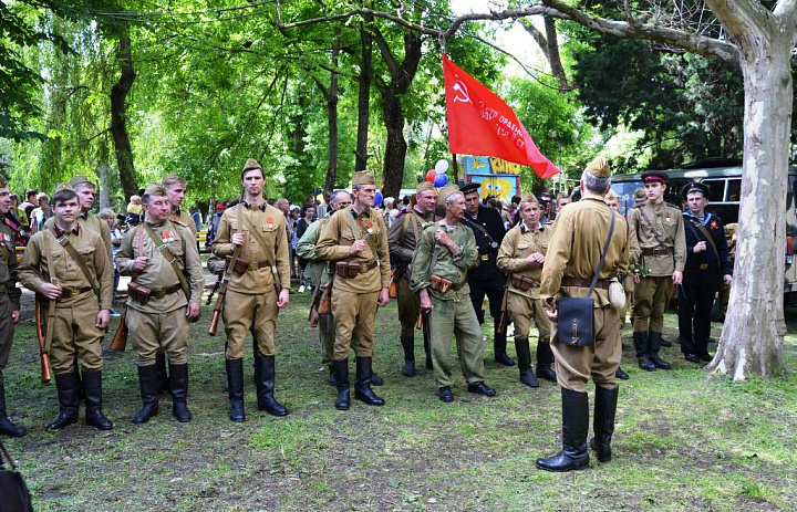 Военно-историческая реконструкция, посвящённая 74-й годовщине Победы в Великой Отечественной войне