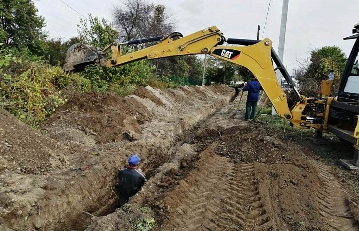 Строительство газопровода