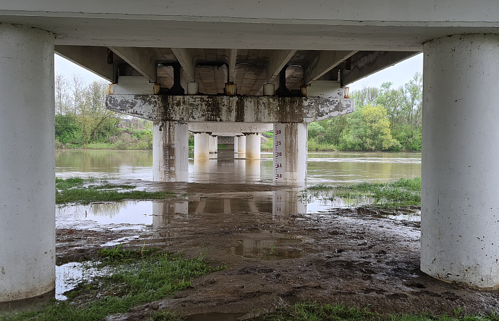 Уровень воды в реке Кубань нормализуется